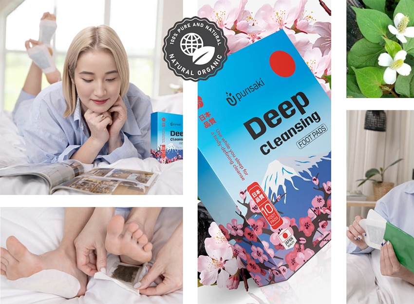 purisaki deep cleansing foot pads